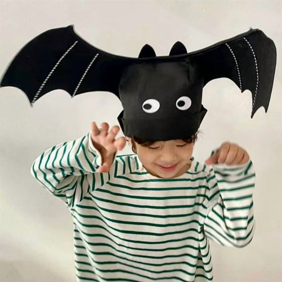 Halloween Bat Hat Dress Up Eyes Wings Party Decoration