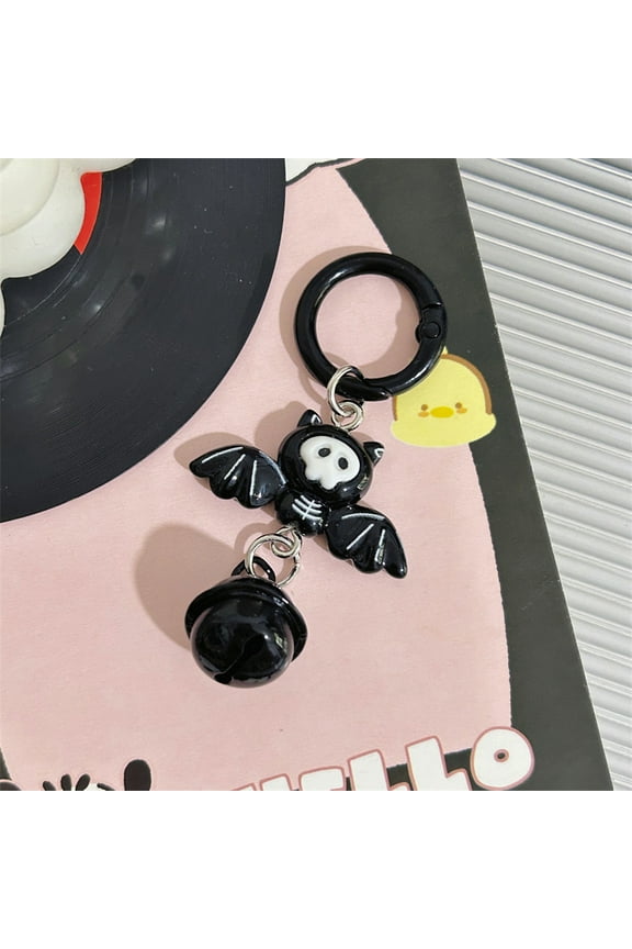Halloween Bat Keychain Accessory For Car Keys Handbag Backpack Purse Decor Cute Bat Design Measuring 2.76x1.18 Inches