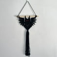 thumbnail image 1 of ckepdyeh Halloween Bat Macrame Wall Hanging Geometric Art Decor Handmade Woven Gothic Ornament for Bedroom Black, 1 of 8