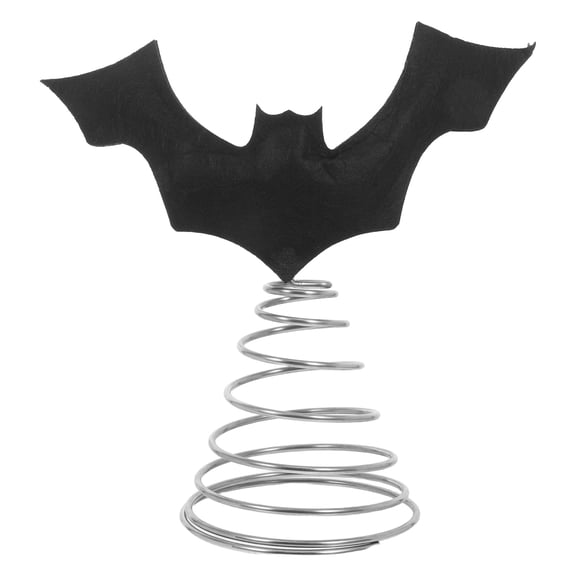 Halloween Bat Miniature Tree Topper Spooky Mini Christmas Tree Ornaments for Halloween Party DIY Decorations Supplies Black