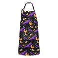 thumbnail image 1 of Halloween Bat Moon Eye Apron-Garden Aprons for Women with Pockets-Cotton Linen Waterproof Kitchen Cooking Gardening Aprons Adjustable for Kitchen,Cooking,BBQ and Salon 32"x27", 1 of 7