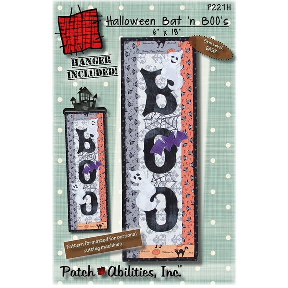 Halloween Bat 'N Books Pattern with Hanger From Patch Abilities By Julie Wurzer