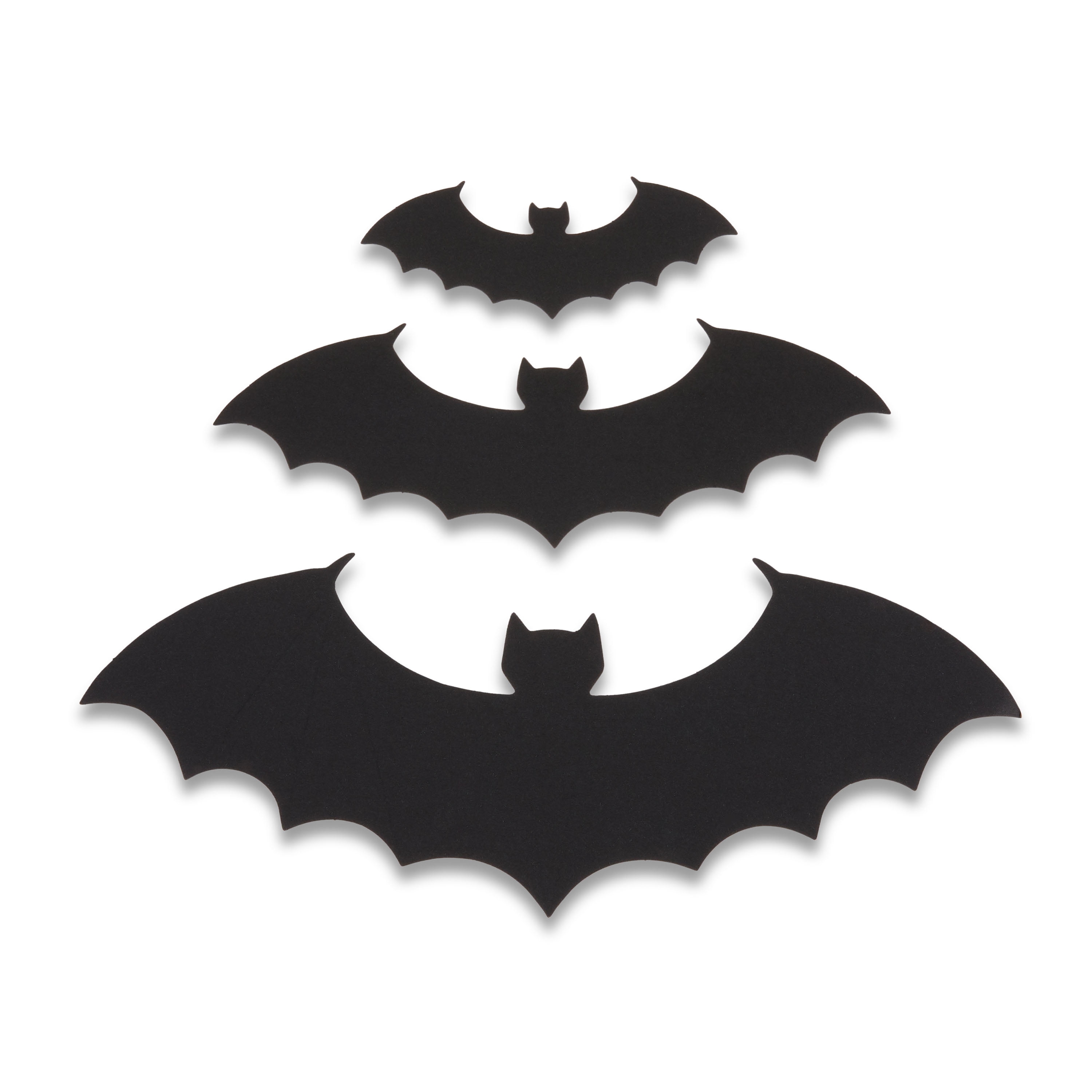 Halloween Bat Paper Cutouts Indoor Decor, Adult, 11" x 4.25", 8" x 2.75