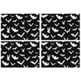 thumbnail image 1 of Halloween Bat Pattern Summer Placemats Table Placemats Set Of 4-Linen Kitchen Washable Placemats Table Mats 11.8"x17.7" Non-Slip Heat Resistant, 1 of 6
