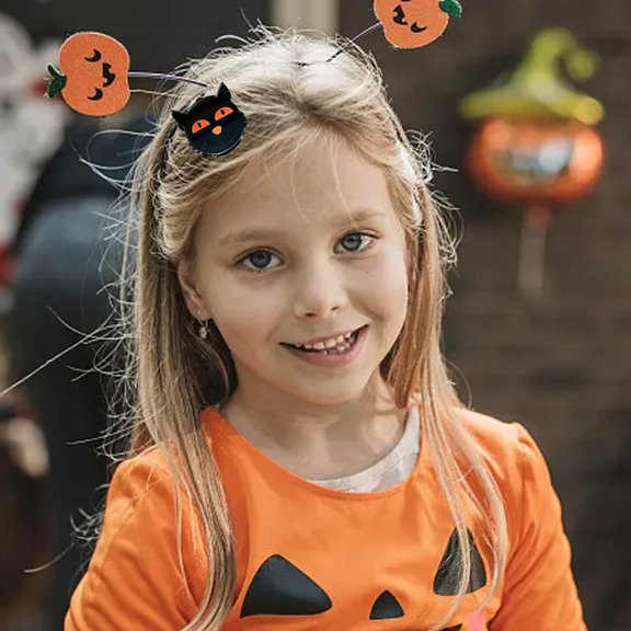 Halloween Bat Pumpkin Hair Barrettes For Women Girls Party Hair Clips Accessories Hairpins Festive Hairstyle Decorations
