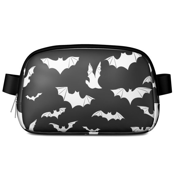 Halloween Bat Silhouettes Cute Fanny Packs for Women,Travel Waterproof Crossbody Fanny Bags Waist Purse for Women Anti Theft Adjustable Strap for Running Travel Cycling