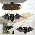 thumbnail image 1 of Halloween Bat Stained Glass  Window Hanging Acrylic Wall Art  Decoration Ghostss Festival Colorful,C, 1 of 6