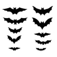 thumbnail image 1 of Halloween Bat Stickers, 24 Pieces Black Bat Decor Ornaments, Ideal Halloween Decorations Indoor, Suitable For Home Window And Door Party Layout, Classic Spooky Style For Halloween, 1 of 8