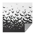 thumbnail image 1 of Halloween Bat Swarm Pattern Square Tablecloth,Waterproof Square Table Cover,Wipeable Spillproof Washable Table Cover for Home Kitchen Party Decor 60"x60"(152x152cm), 1 of 6