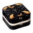 thumbnail image 1 of Halloween Bat Travel Portable Square Jewelry Box Organizer for Rings, Earrings, Necklaces, Bracelets, etc. for Girls and Women, 1 of 6