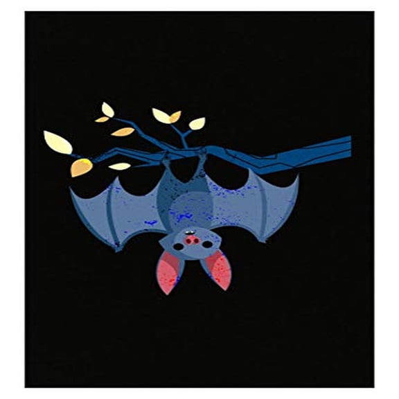 Halloween Bat Poster - 13x19 - Wall Decor for Bat Lovers Gift