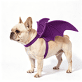 thumbnail image 1 of Halloween Bat Wings Costume for Cat Puppy Adjustable Neck Chest Velcro, Small Dog Cat Fit, Stays on Back for Walks, Halloween Party Photos, 1 of 5