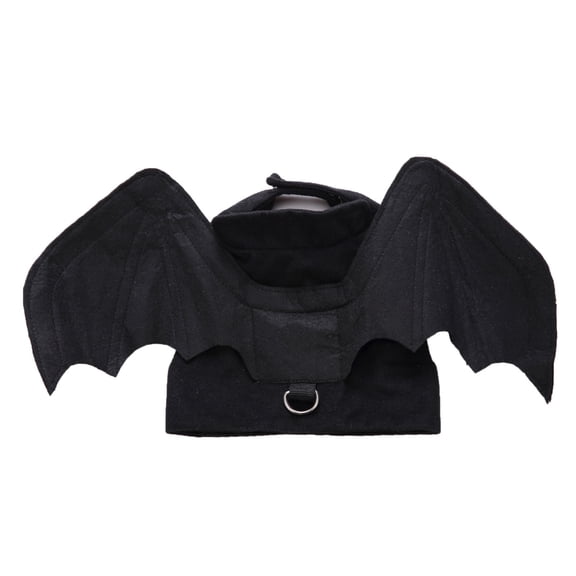 Halloween Bat Wings Costume for Dogs and Cats, Long-Lasting Nylon Pet Accessory for Holiday Party Decoration, Black M
