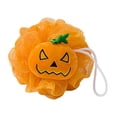 thumbnail image 1 of Halloween Bath Accessory Shower Scrubber Mesh Bath Pouf Lovely Pumpkin Design Kids Exfoliating Bath Scrubber Body Scrubber Shower Ball, D, 1 of 5
