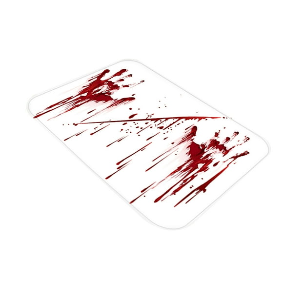 Halloween Bath Bloody Handprint, Blood Handprint Prank Blood Rug Color Bath Mat Non-Slip Rug Halloween Scare Your Friends for Shower Bathroom Gag Gift Doorway Carpet Bathroom Rugs