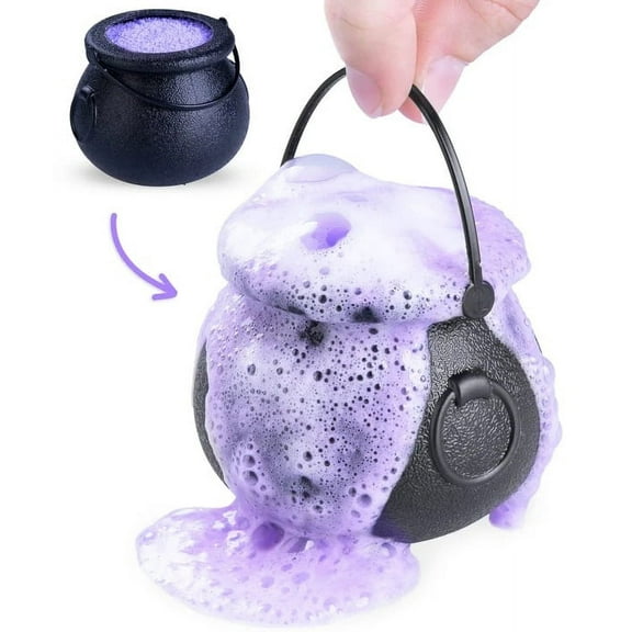 Halloween Bath Bomb for Kids with a Surprise Toy Inside Witches Brew Cauldron Lavender Handmade in USA Natural and Safe by Relaxcation 7 oz