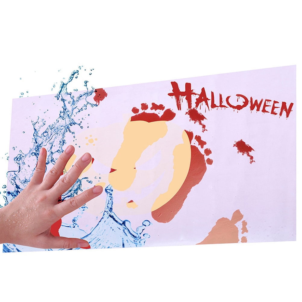 Halloween Bath Mat Color Changing Sheet Turns Red When Wet For Shower ...