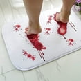 thumbnail image 1 of Halloween Bath Mat Footprint V1 Operazone Blood Rug Prank Blood Rug Color Bath Mat Color When Wet Non-Slip Rug Halloween Decor For Showerbathroom Gag Gift Mats 18x30", 1 of 5