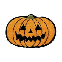 Halloween Bath Mat - Non Absorbent Soft Bathroom Rug, Machine Washable Holiday Decor, Small Area Rugs for Front Door, Bedroom, Kitchen, Living Room - Cute Spooky Decor for Halloween & Fall