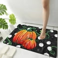 thumbnail image 1 of Halloween Bathroom Rugs,Scary Pumpkin Fall Black Bath Rugs for Bathroom Non-Slip and Washable,Super Absorbent Quick Dry Diatomaceous Earth Bath Bath Mats Inside Entryway Door Mat 17"x27", 1 of 7
