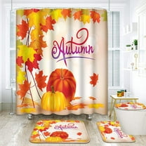 Halloween Bathroom Set with Shower Curtain and Rugs Accessories, Cute Gnomes Bat Horror Shower Curtain for Bathroom Witch Scary Bathroom Decor 4 Pcs