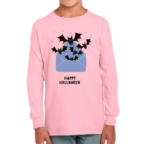 Halloween Bats Envelope Long Sleeve Toddler -Image by Shutterstock, 5 Toddler