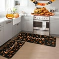 thumbnail image 1 of Halloween with Bats Kitchen Rug Set of 2 Washable Non Slip, Holiday Farmhouse Party Floor Mat for Home Kitchen Decorations, Sink, Office, Laundry17 x47+17"x30", 1 of 6