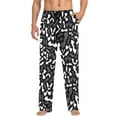 thumbnail image 1 of Halloween Bats Mens Cotton Pajama Pants with Pockets Elastic Waist Lightweight Breathable Relaxed Fit Lounge Sleepwear Large, 1 of 6