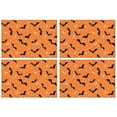 thumbnail image 1 of Halloween Bats with Moons and Stars Summer Placemats Table Placemats Set Of 4-Linen Kitchen Washable Placemats Table Mats 11.8"x17.7" Non-Slip Heat Resistant, 1 of 6