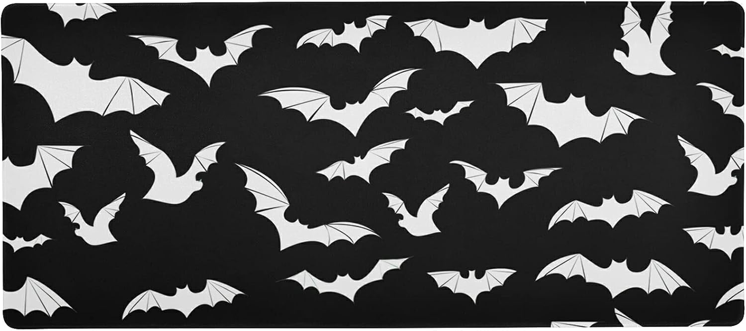 Halloween Bats Mouse Pad Large Gaming Mouse Pad Non-Slip Desk Mat for Computers Laptop, 31.5x15.7 in