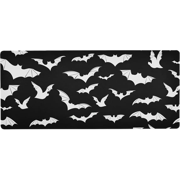 Halloween Bats Mouse Pad Large Gaming Mouse Pad Non-Slip Desk Mat for Computers Laptop, 31.5x15.7 in