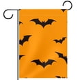 thumbnail image 1 of Halloween Bats on Orange Background Double Sided Garden Flag Decorative Weather Resistant Yard Flag, Large DIY Vertical Flag for Farmhouse Patio Lawn, 28x40 Inch, 1 of 6