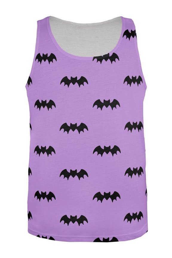 Halloween Bats Pattern All Over Mens Tank Top Multi X-LG
