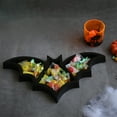 thumbnail image 1 of Halloween Bats Shaped Candy Tray,Food Plate Fruit Serving Tray,Halloween Serving Food Tray Gift for Halloween Snack Cookies Candy Party Supplies, 1 of 9