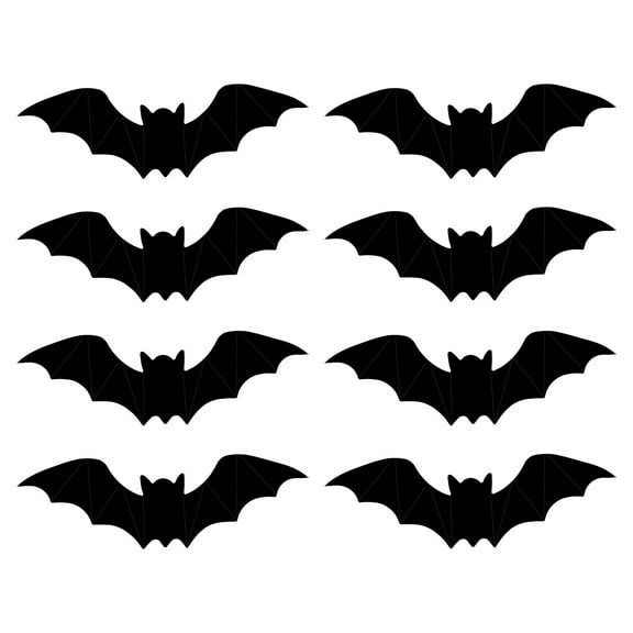 Halloween Bats Wall Decor – Lighted 3D Bat Stickers Assorted Size for Halloween Party, Bedroom Window Decorations, Indoor and Outdoor Home Decals