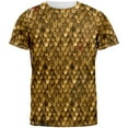 thumbnail image 1 of Halloween Battle Damage Bronze Scale Armor Costume All Over Adult T-Shirt - X-Large, 1 of 2