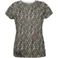 thumbnail image 1 of Halloween Battle Damage Steel Scale Armor Costume All Over Womens T Shirt Multi LG, 1 of 2