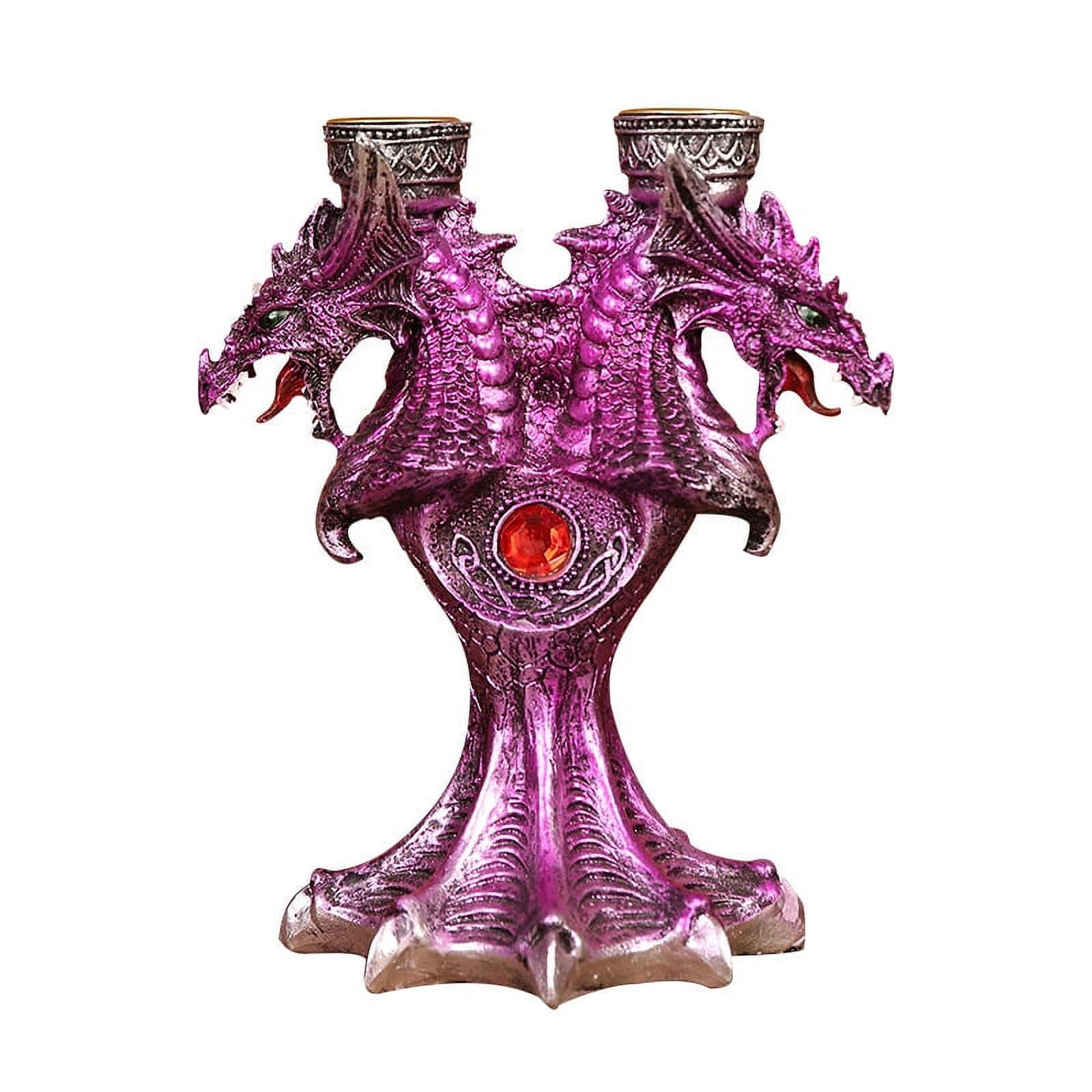 Halloween Battle Dragon Candlestick Dragon Candle Holder Candlestick