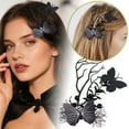 thumbnail image 1 of Halloween Batwing Mesh Hair Clips Gothic Barrettes For Women Girls Party Hair Accessories Decorative Hairpins, 1 of 7