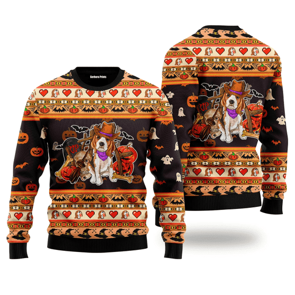 Halloween Beagle Dog Christmas Sweater 3D Printed Best Gift For Xmas UH1905 3D AOP Shirt
