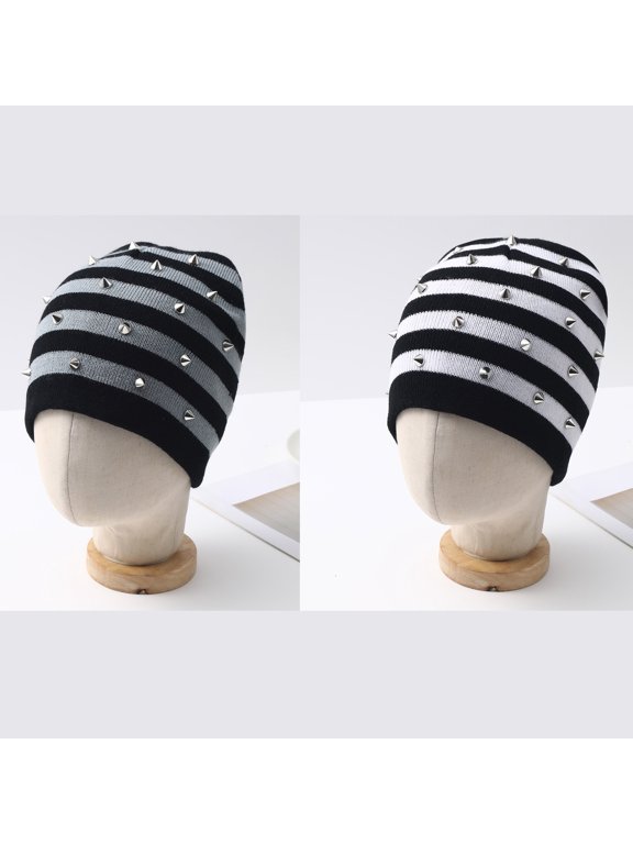 Halloween Beanie Embroidered araneid Knit Beanies Hats Gift for Men Women 2Pcs