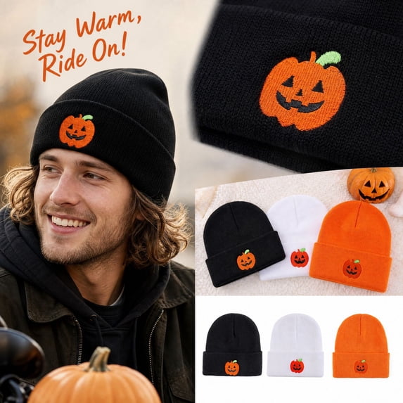 Halloween Beanie Knit Hats,Soft Knit Caps Comfy Head Warm Winter Beanies Cap for Women Men