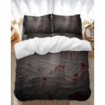 thumbnail image 1 of Halloween Bedding Duvet Cover Set King Size 4 Pieces Soft Twill Plush Quilt Cover, Include 1 Duvet Cover 1 Flat Sheet And 2 Pillow, 1 of 7