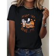 thumbnail image 1 of Halloween Cotton Before Coffee Graphic Tee T Shirt Top Graphic Trendy Short Sleeve Round Neck Black S-5XL, 1 of 5