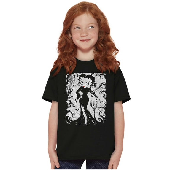 Halloween Betty Boop Enchantress Girls Kids T Shirt Tees Teen Brisco Brands S
