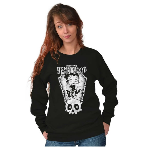 Halloween Betty Boop Undead Zombie Women Plus Size Sweatshirt Brisco Brands 2X