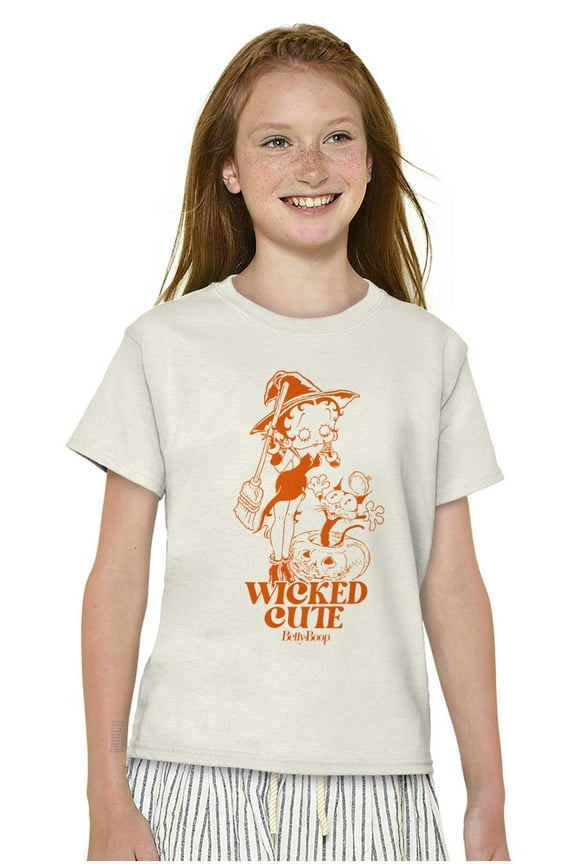 Halloween Betty Boop Wicked Cute Girls Kids T Shirt Tees Teen Brisco Brands X