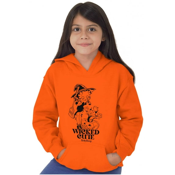 Halloween Betty Boop Wicked Cute Kids Hoodie Sweatshirt Girls Teen Brisco Brands XS