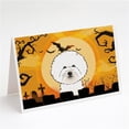 thumbnail image 1 of Halloween Bichon Frise Greeting Cards & Envelopes - Pack of 8, 1 of 1