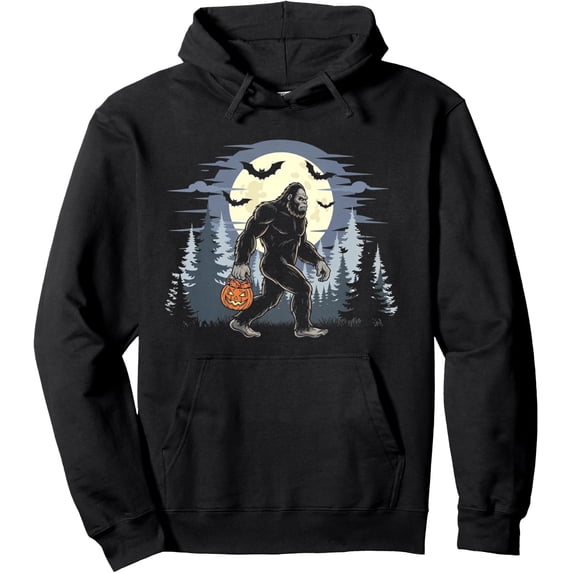 Halloween Bigfoot Sasquatch Lover Spooky Season Pullover Hoodie
